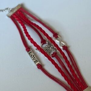 Red Love Infinity Bracelet